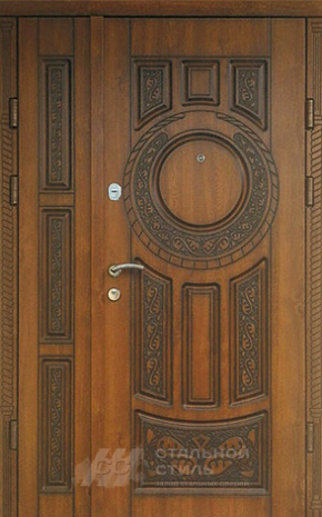 Дверь «Парадная дверь №96» c отделкой Массив дуба