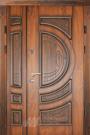 Дверь «Парадная дверь №93» c отделкой Массив дуба
