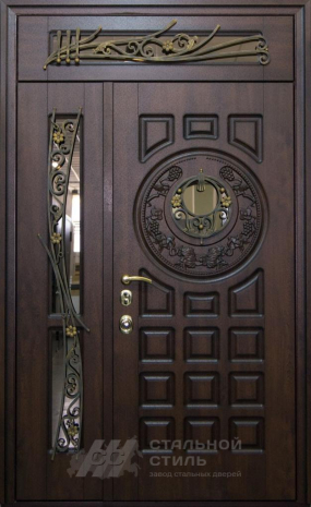 Дверь «Парадная дверь №382» c отделкой Массив дуба